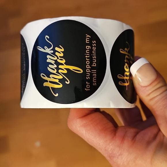 2" THANK YOU FOR SUPPORTING MY SMALL BUSINESS STICKERS•500 PK - Picture 8 of 8